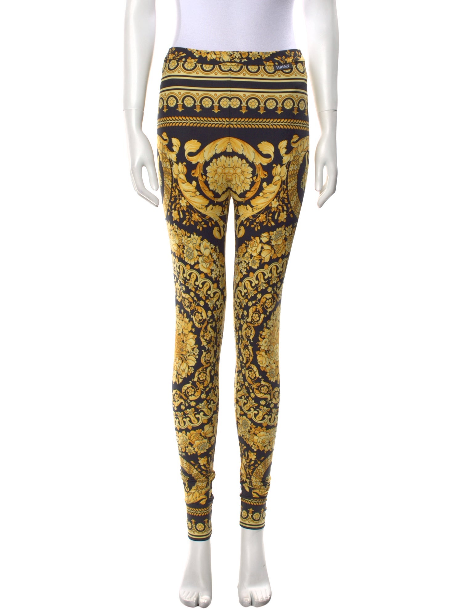 Versace Printed Skinny Leg Pants