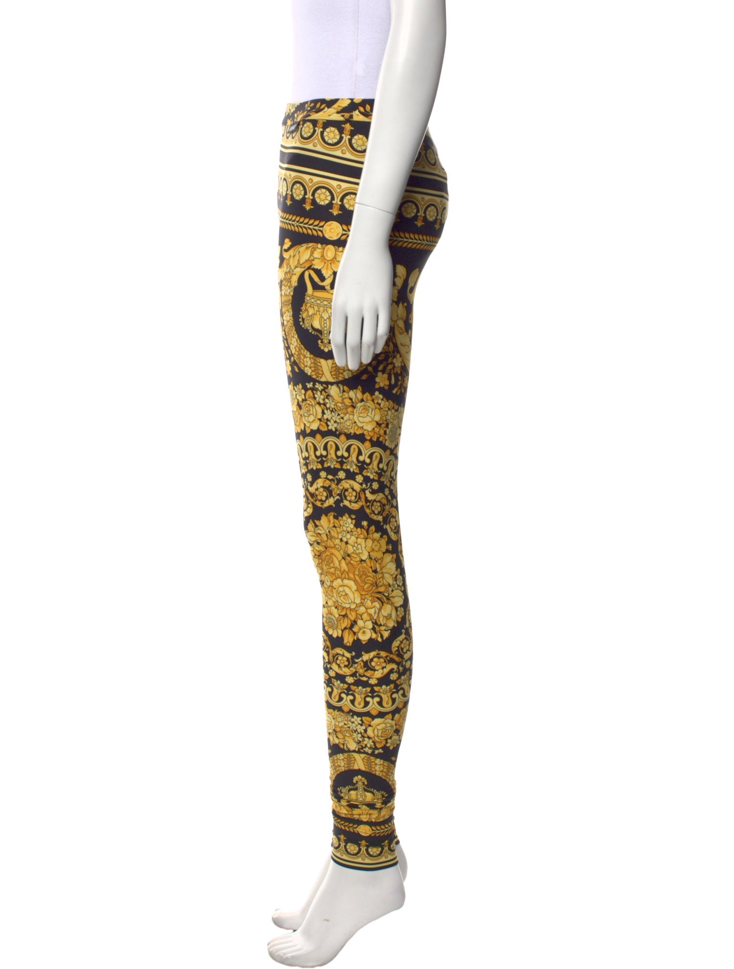 Versace Printed Skinny Leg Pants