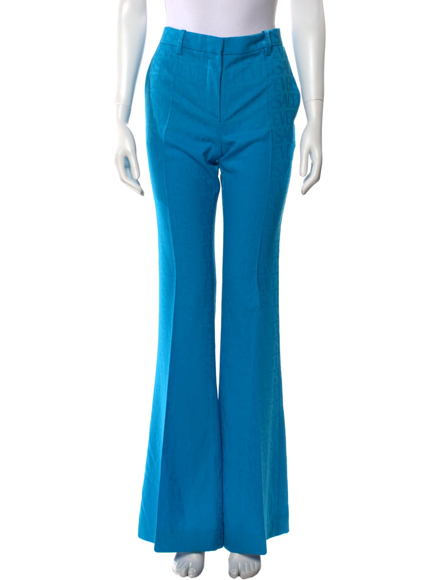 Versace Virgin Wool Wide Leg Pants w/ Tags