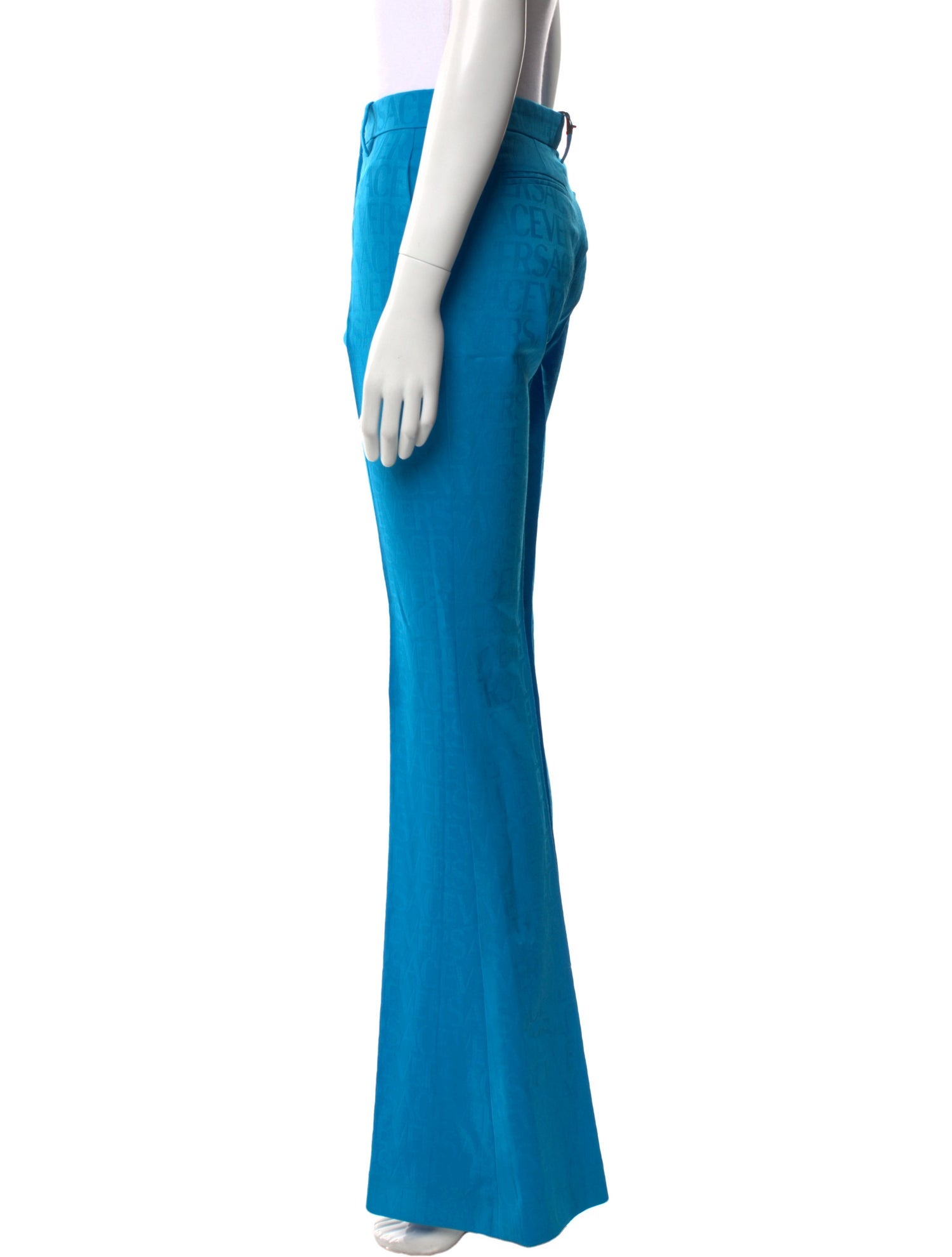 Versace Virgin Wool Wide Leg Pants w/ Tags