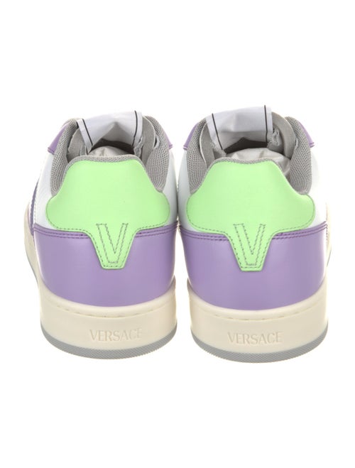 Versace Leather Colorblock Pattern Sneakers