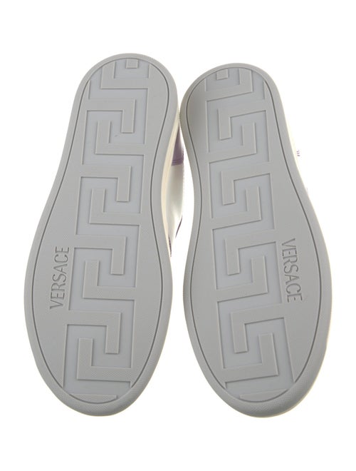 Versace Leather Colorblock Pattern Sneakers