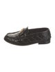 Versace Leather Chain-Link Accents Loafers