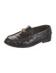 Versace Leather Chain-Link Accents Loafers