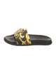 Versace Leather Printed Slides