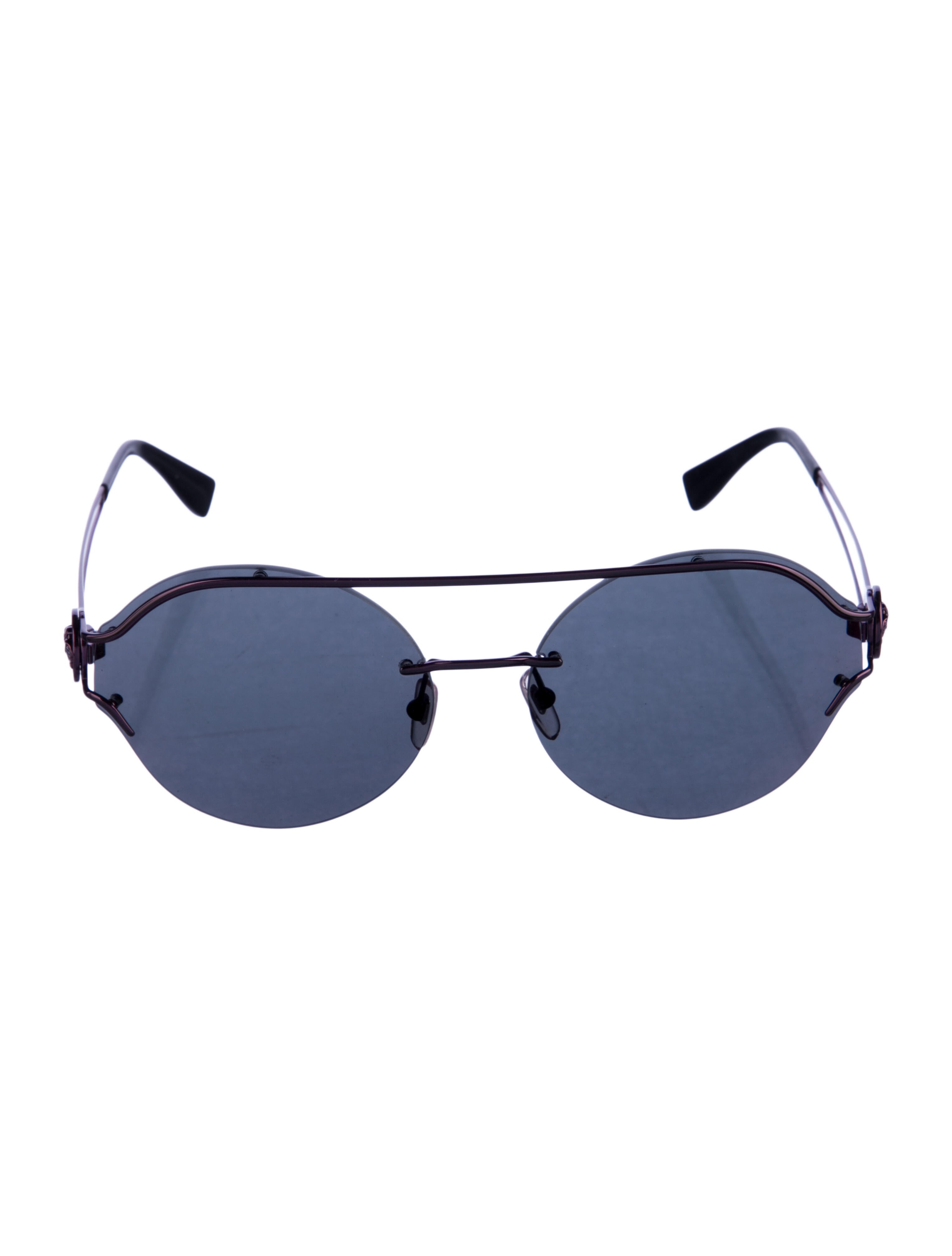 Versace Medusa Insignia Aviator Sunglasses