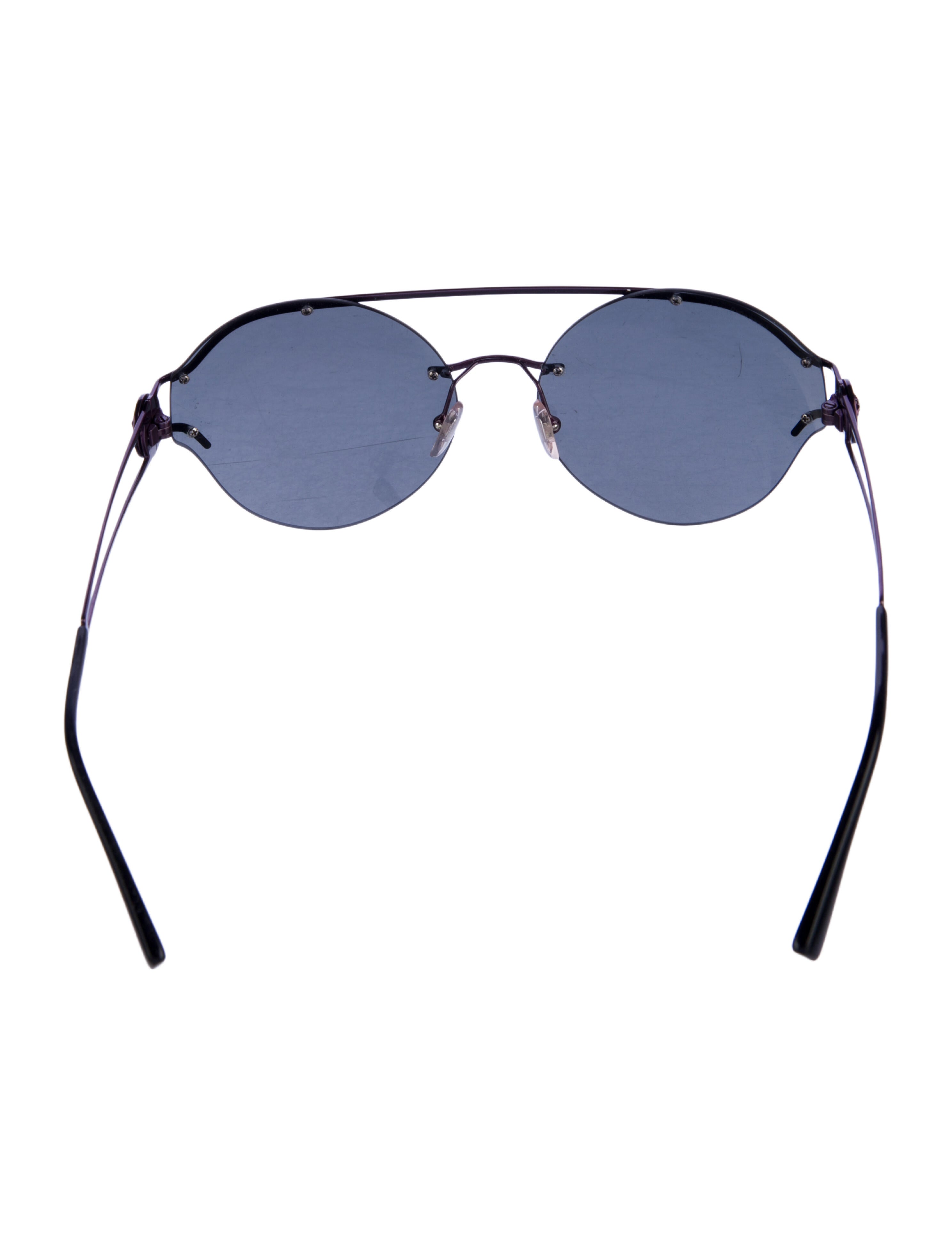 Versace Medusa Insignia Aviator Sunglasses