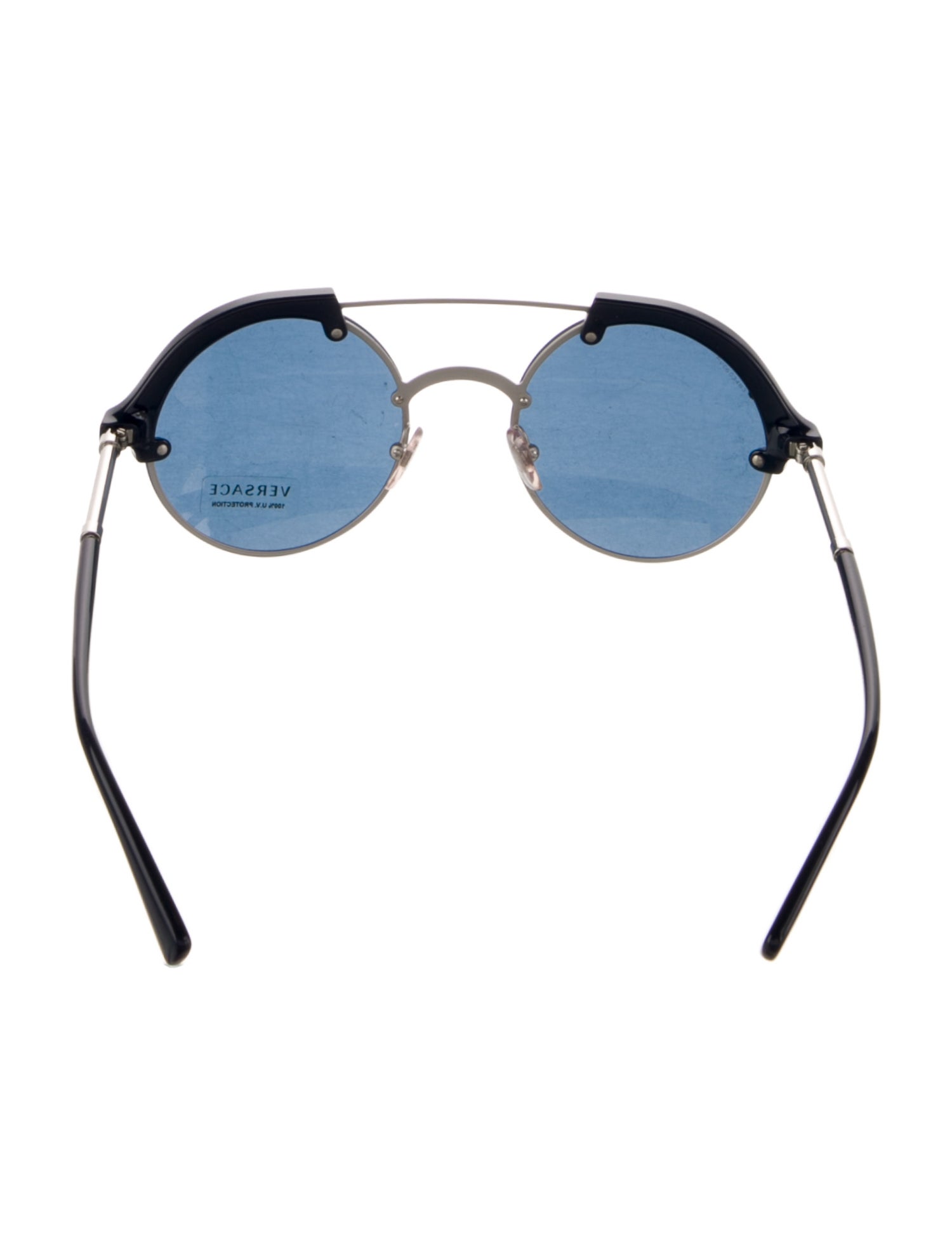 Versace Medusa Insignia Round Sunglasses