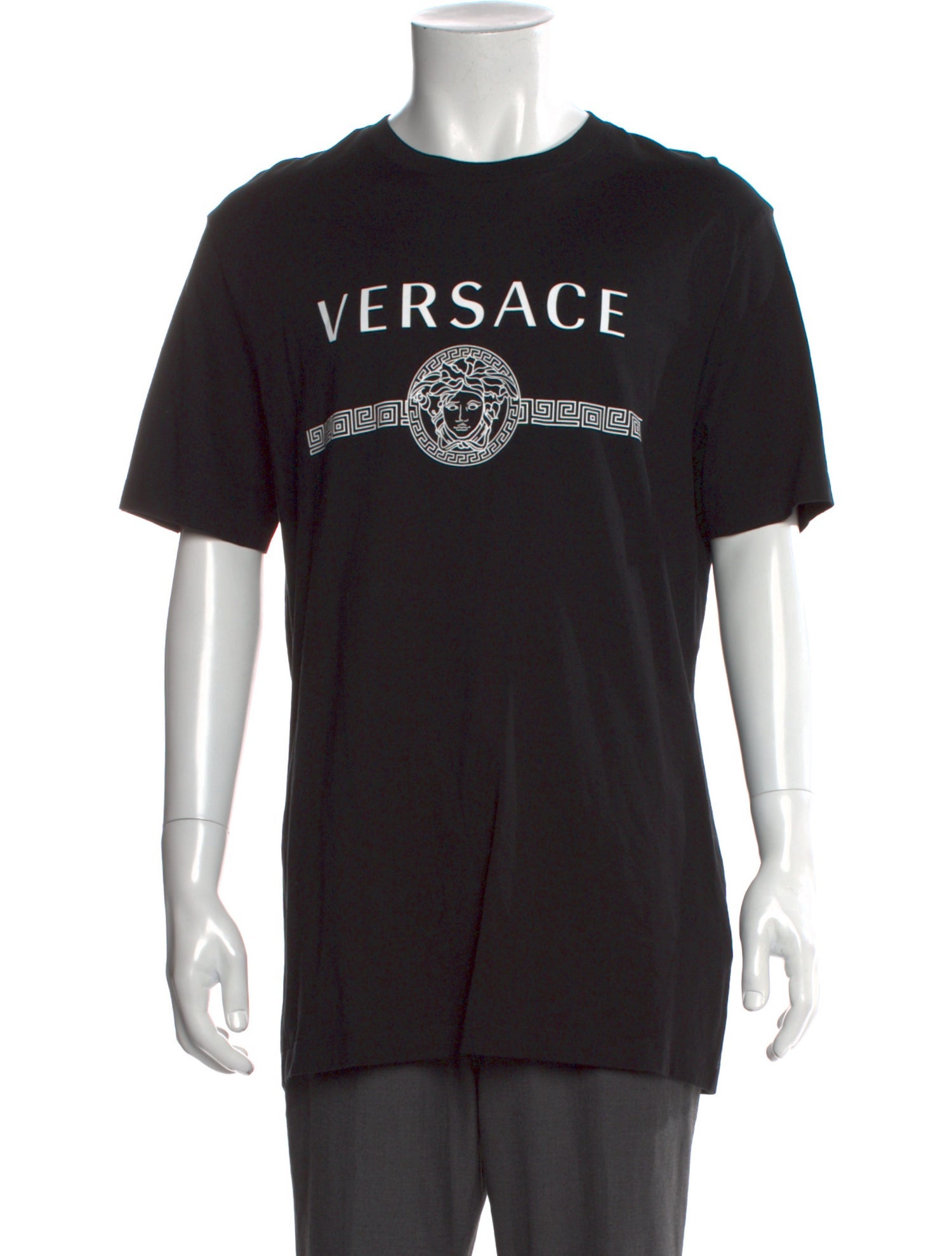 Versace Graphic Print Crew Neck T-Shirt