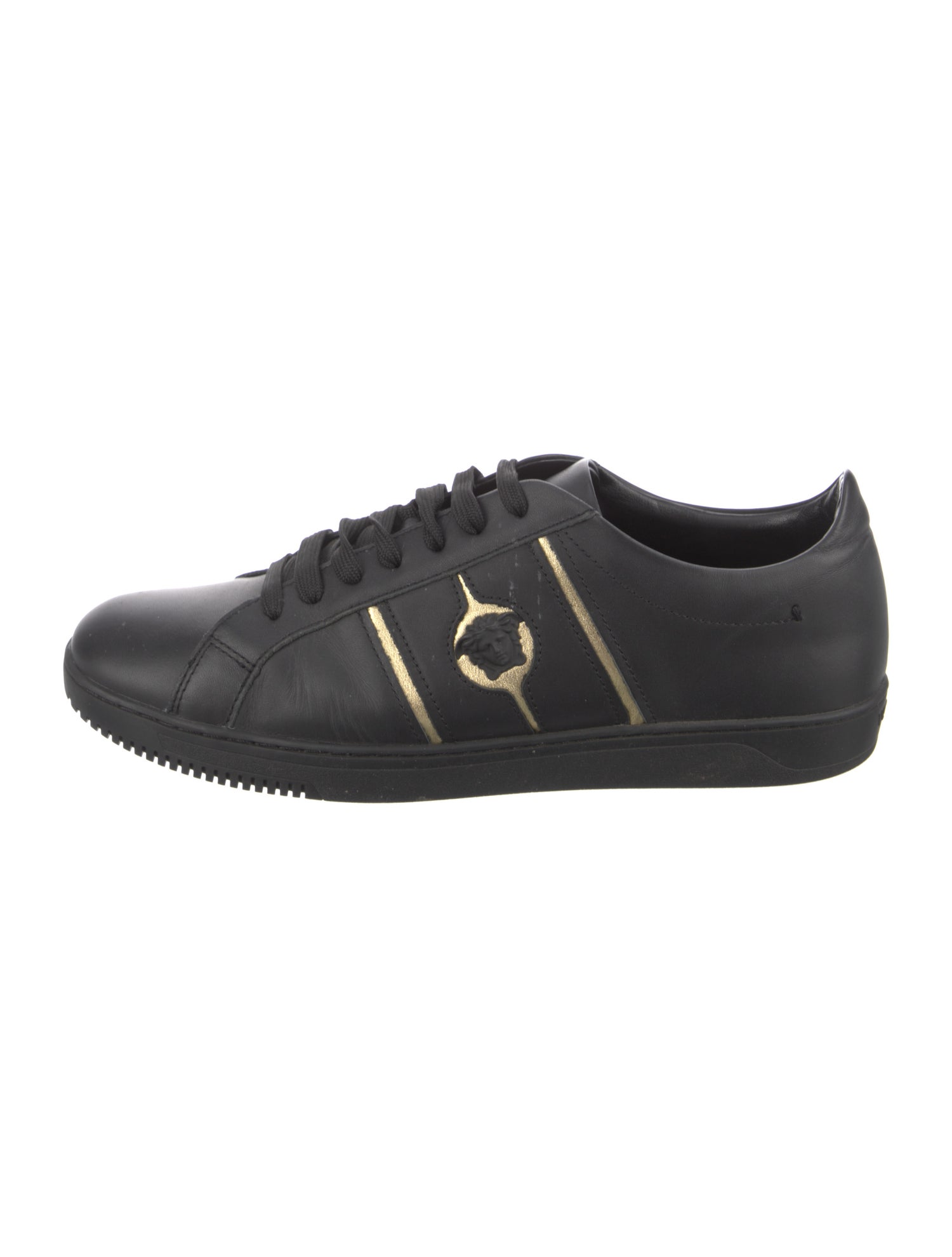 Versace Leather Printed Sneakers