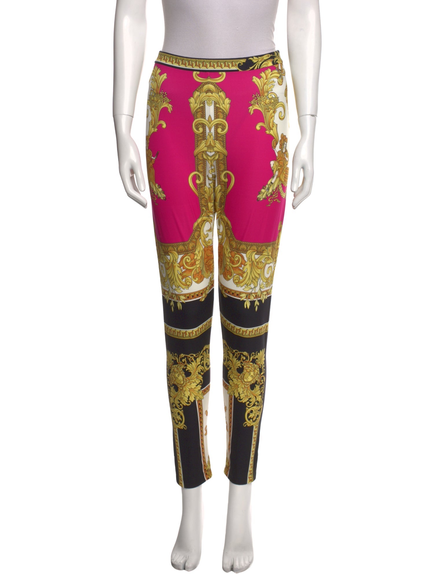 Versace Nylon Skinny Leg Pants