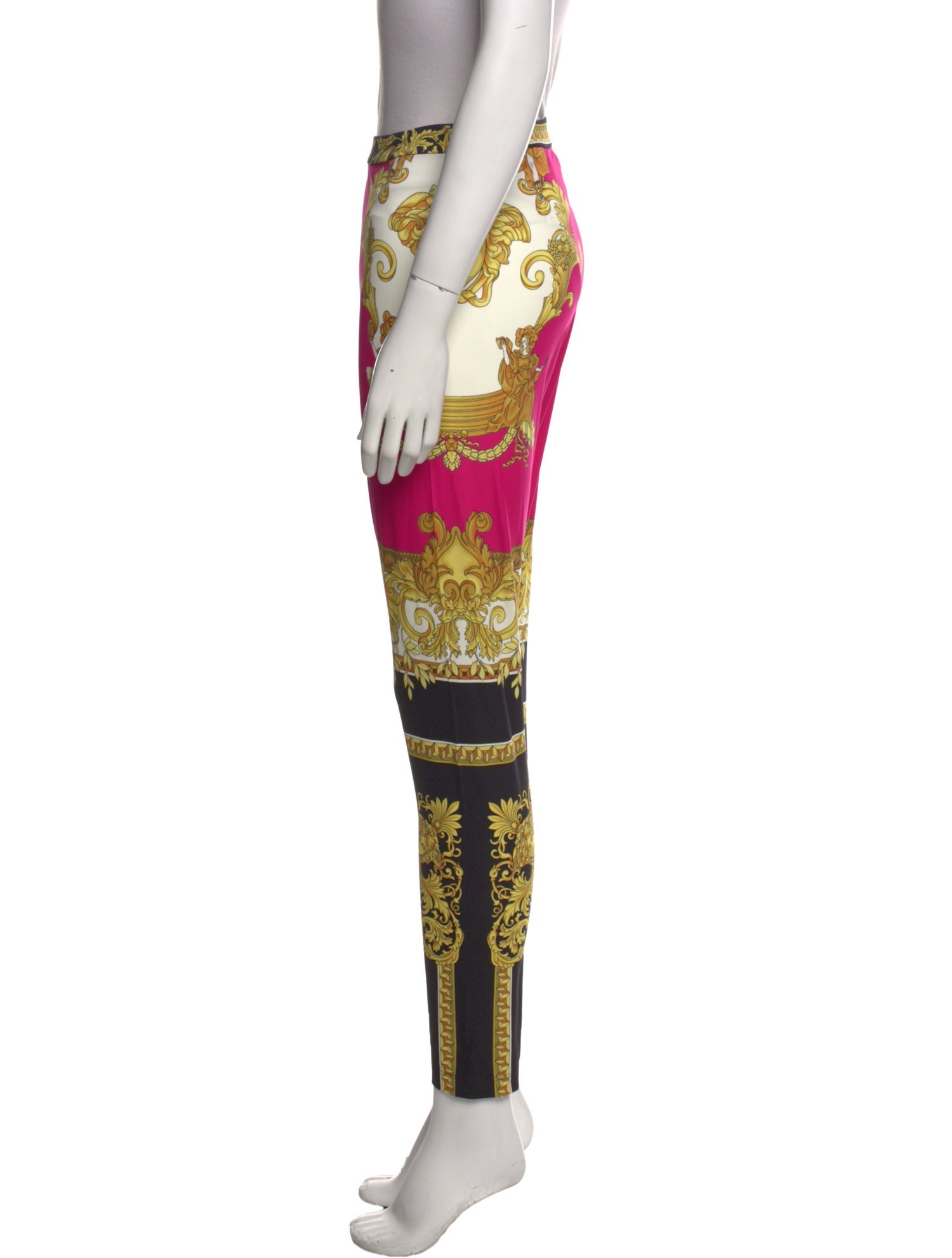 Versace Nylon Skinny Leg Pants