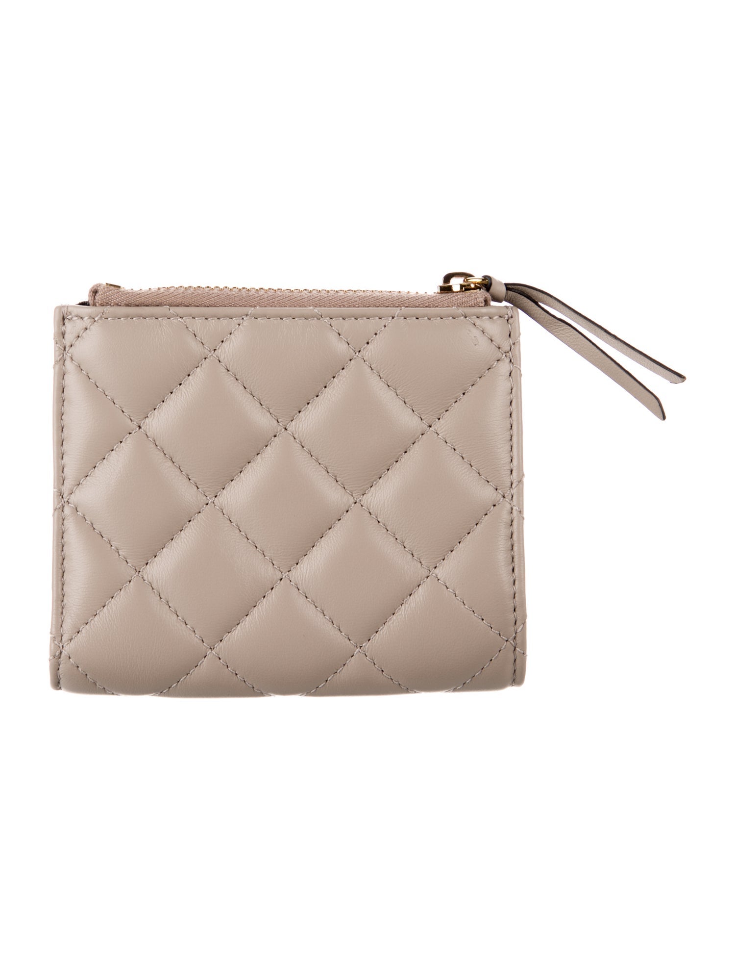 Versace Quilted Pattern Leather Wallet