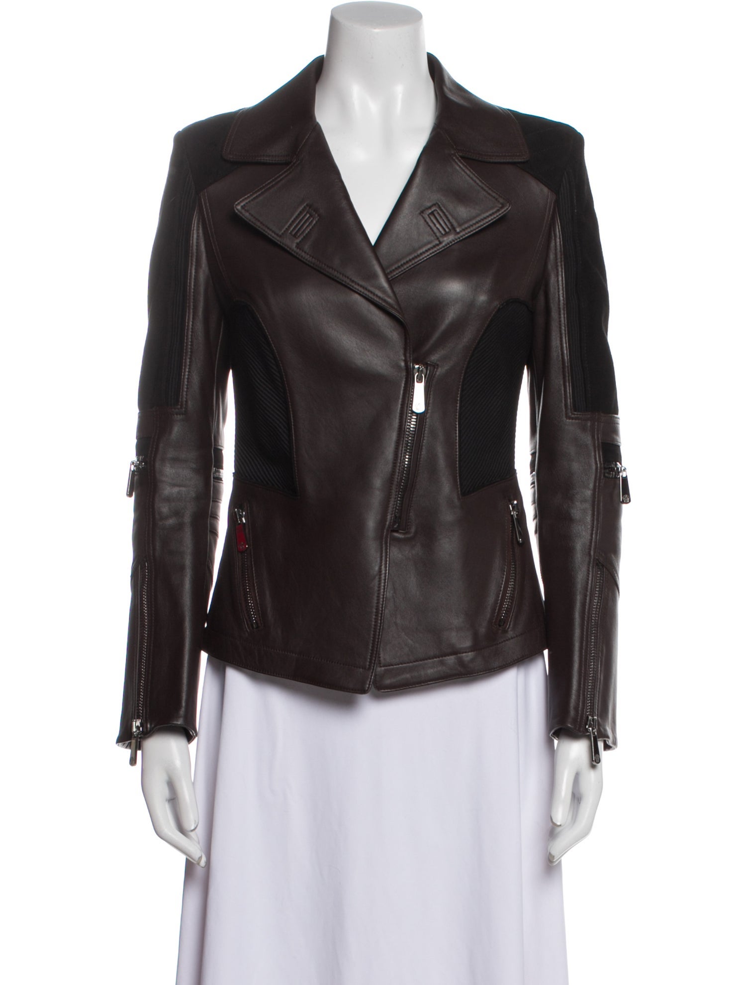 Versace Leather Biker Jacket