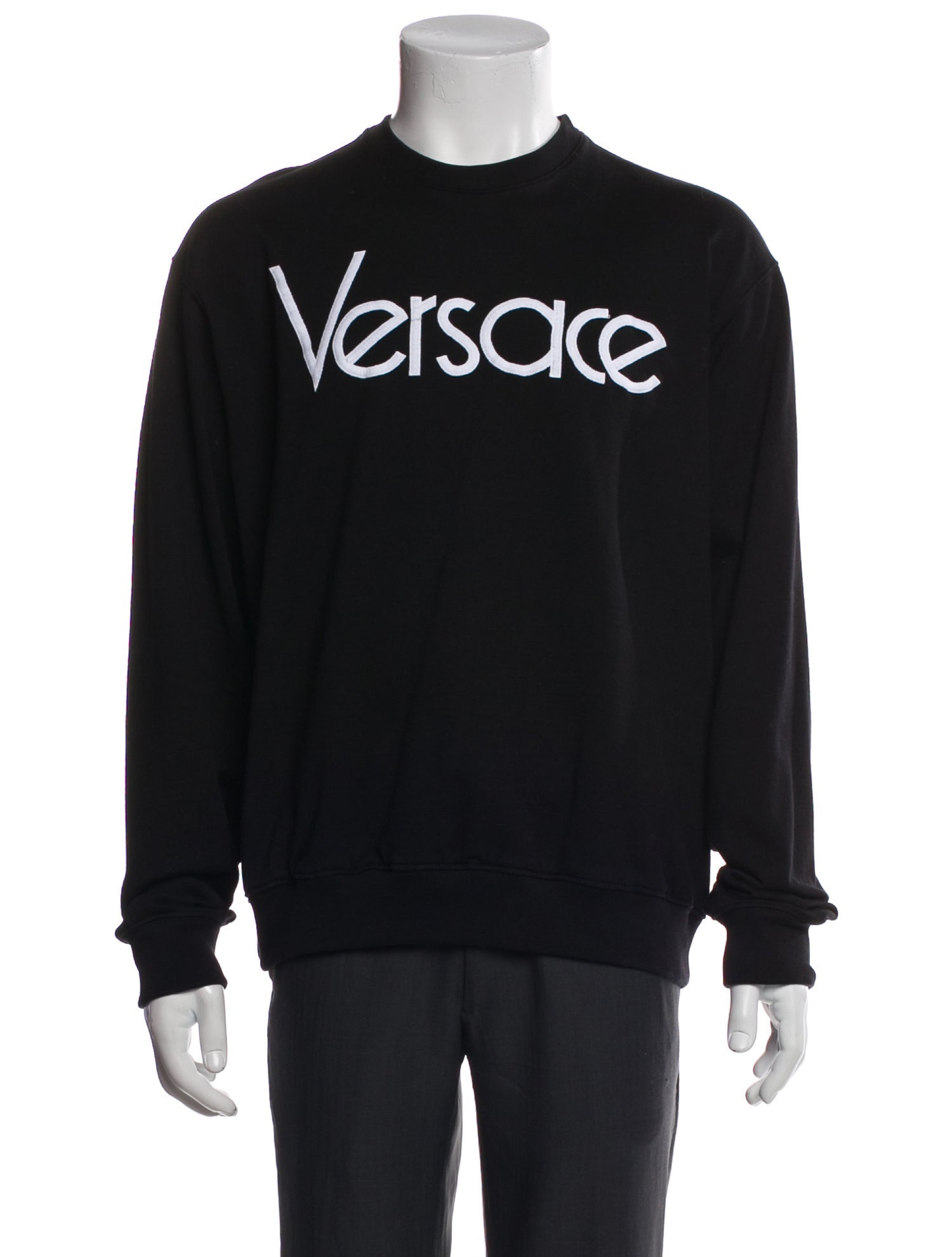 Versace Graphic Print Crew Neck Pullover