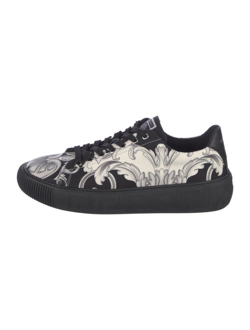 Versace Canvas Printed Athletic Sneakers