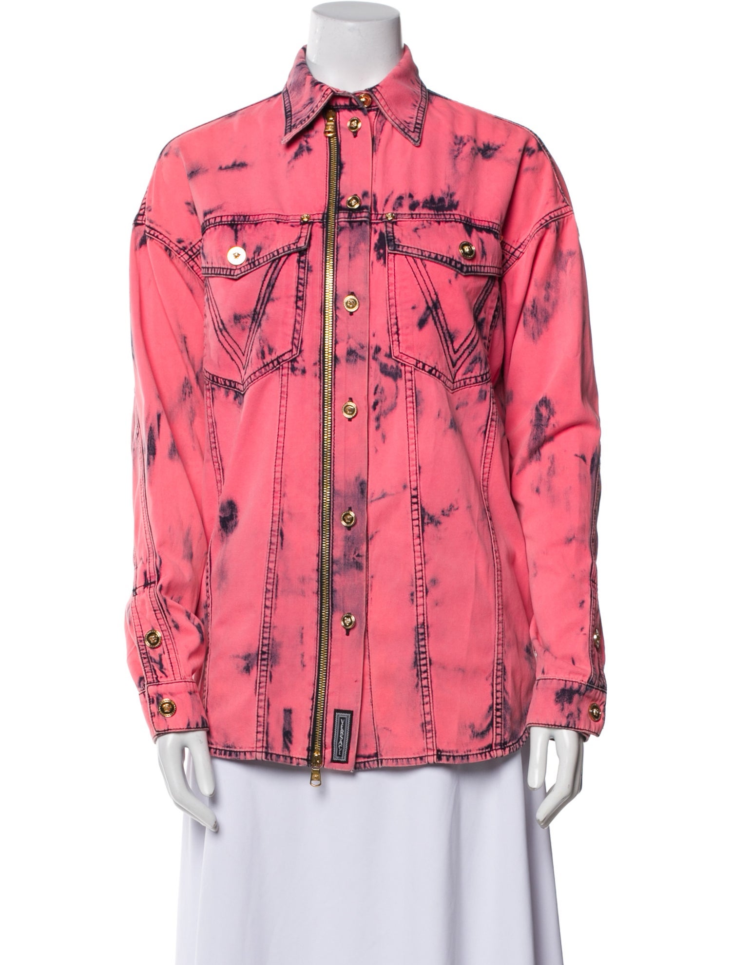 Versace Printed Denim Jacket