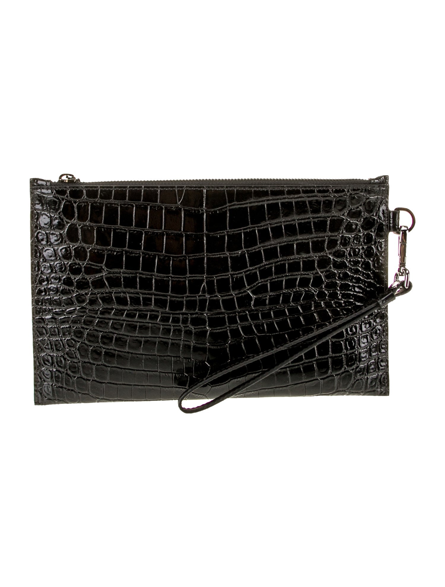 Versace Embossed Leather Clutch