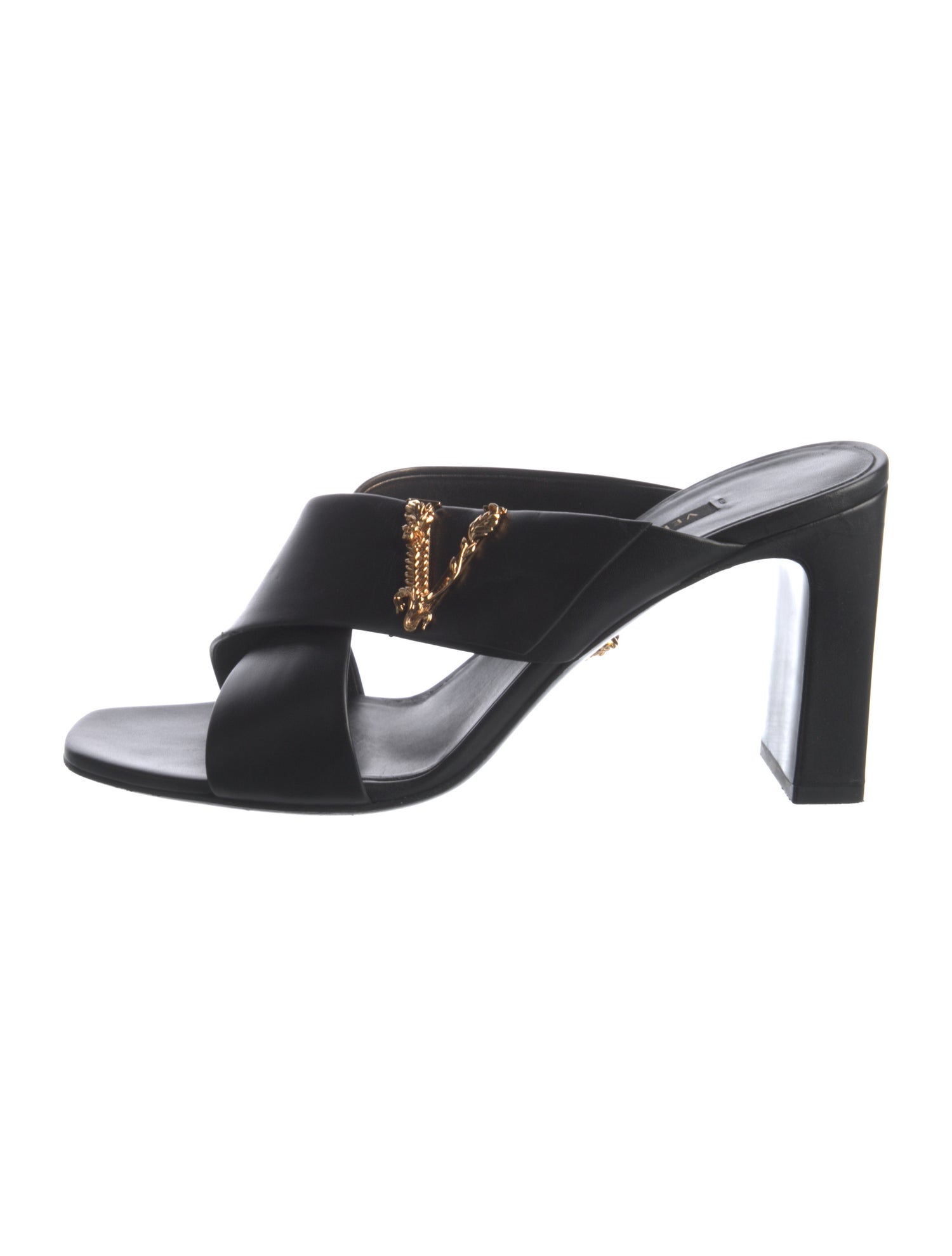 Versace Leather Slides