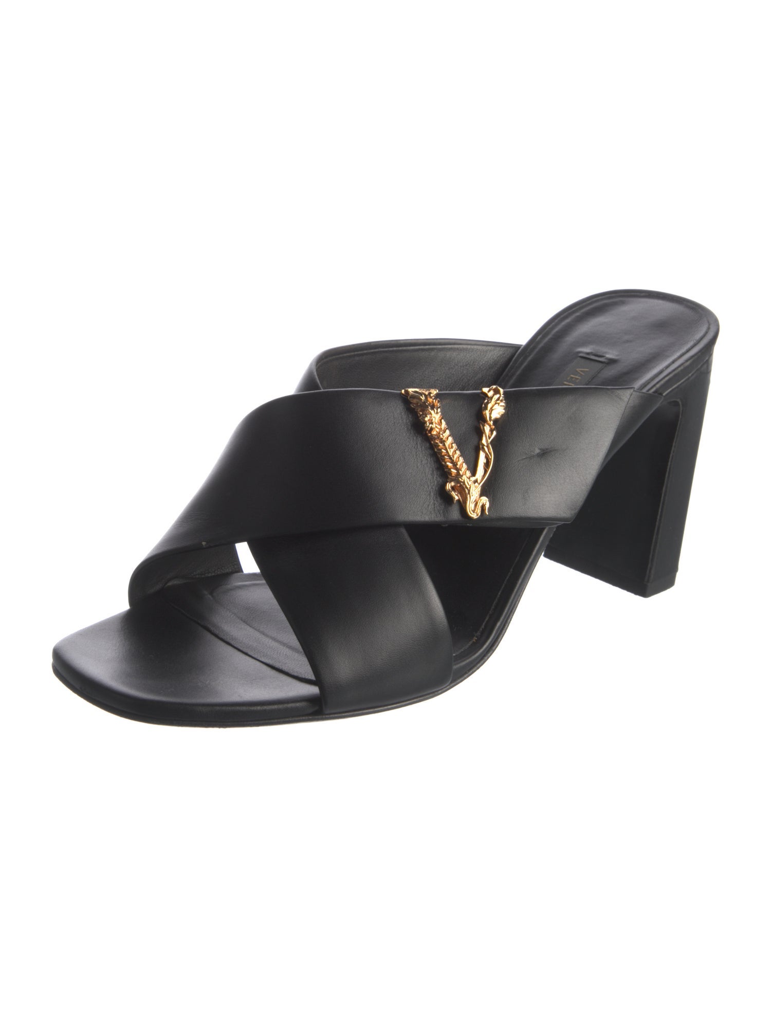 Versace Leather Slides