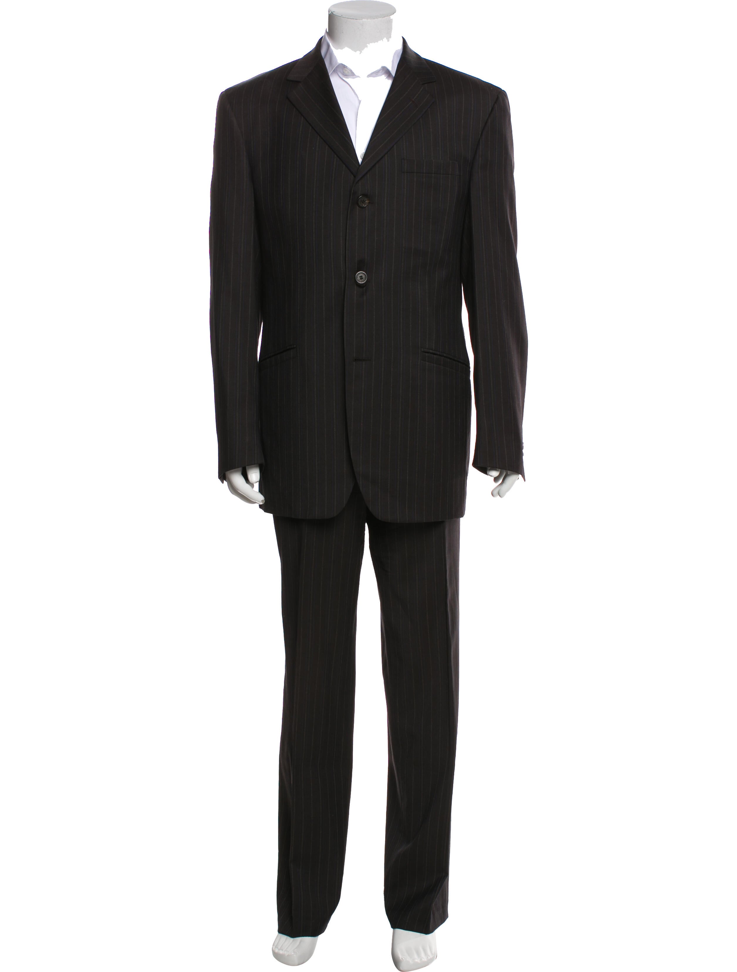 Versace Wool Striped Two-Piece Blazer