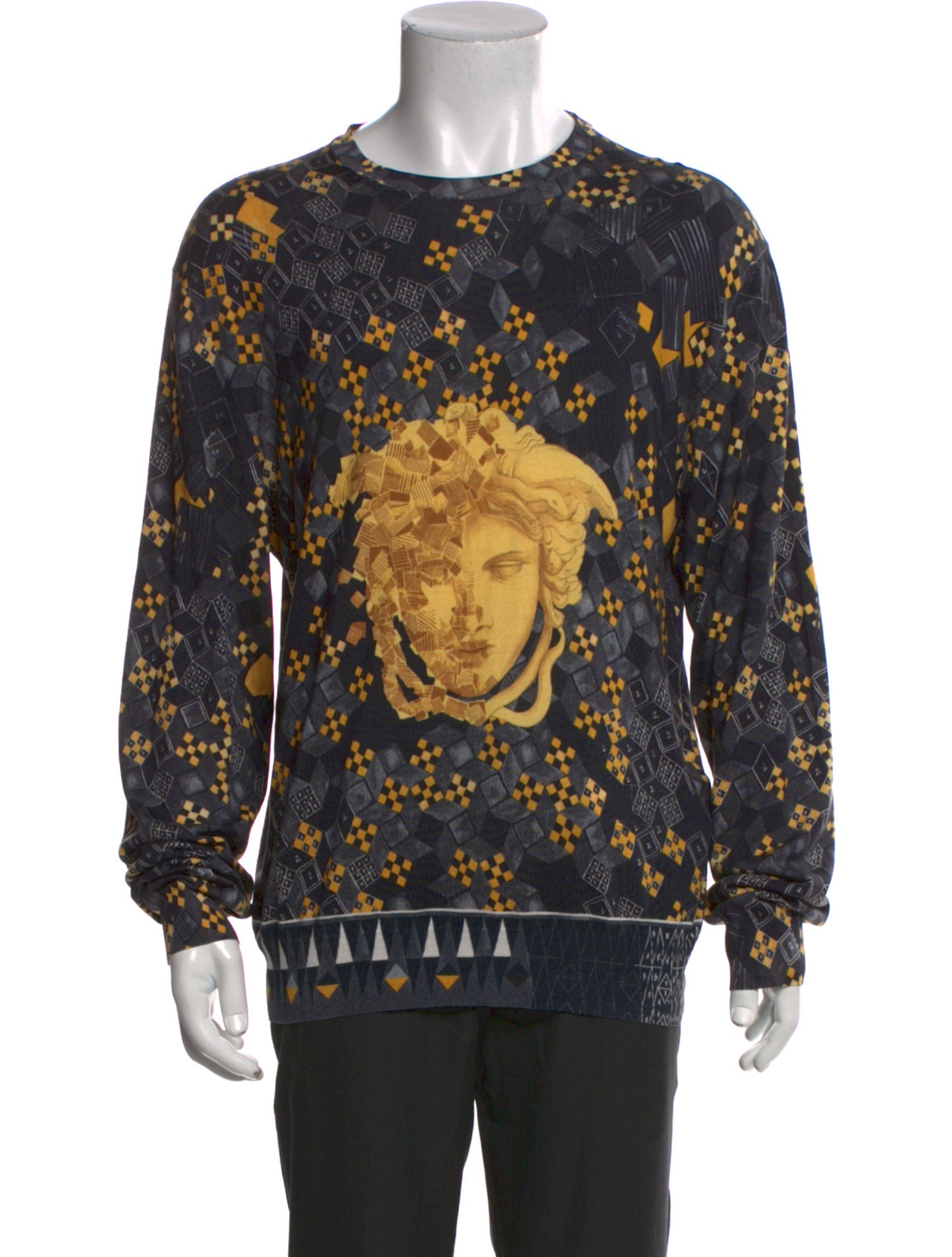 Versace Medusa Insignia Silk Pullover