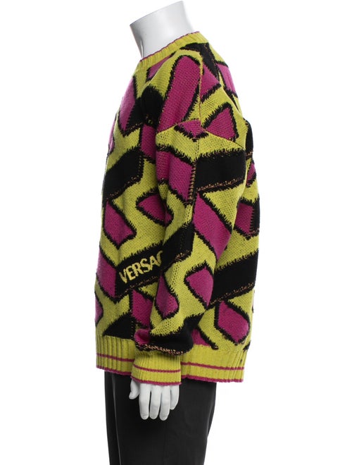 Versace Virgin Wool Printed Pullover