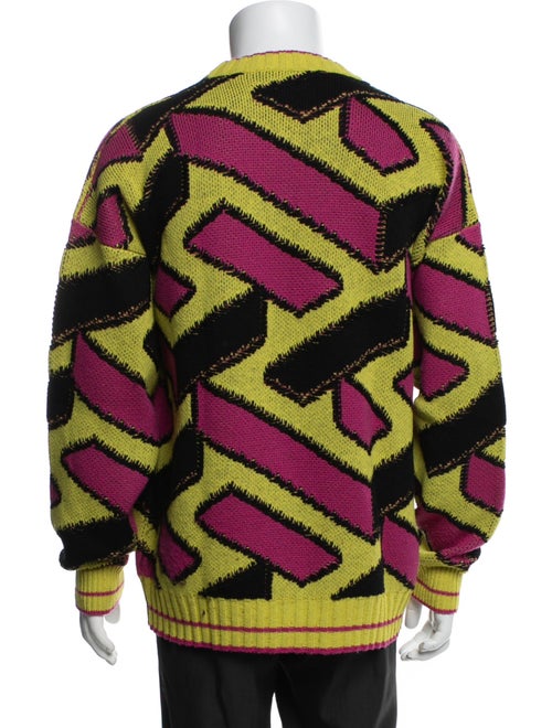 Versace Virgin Wool Printed Pullover