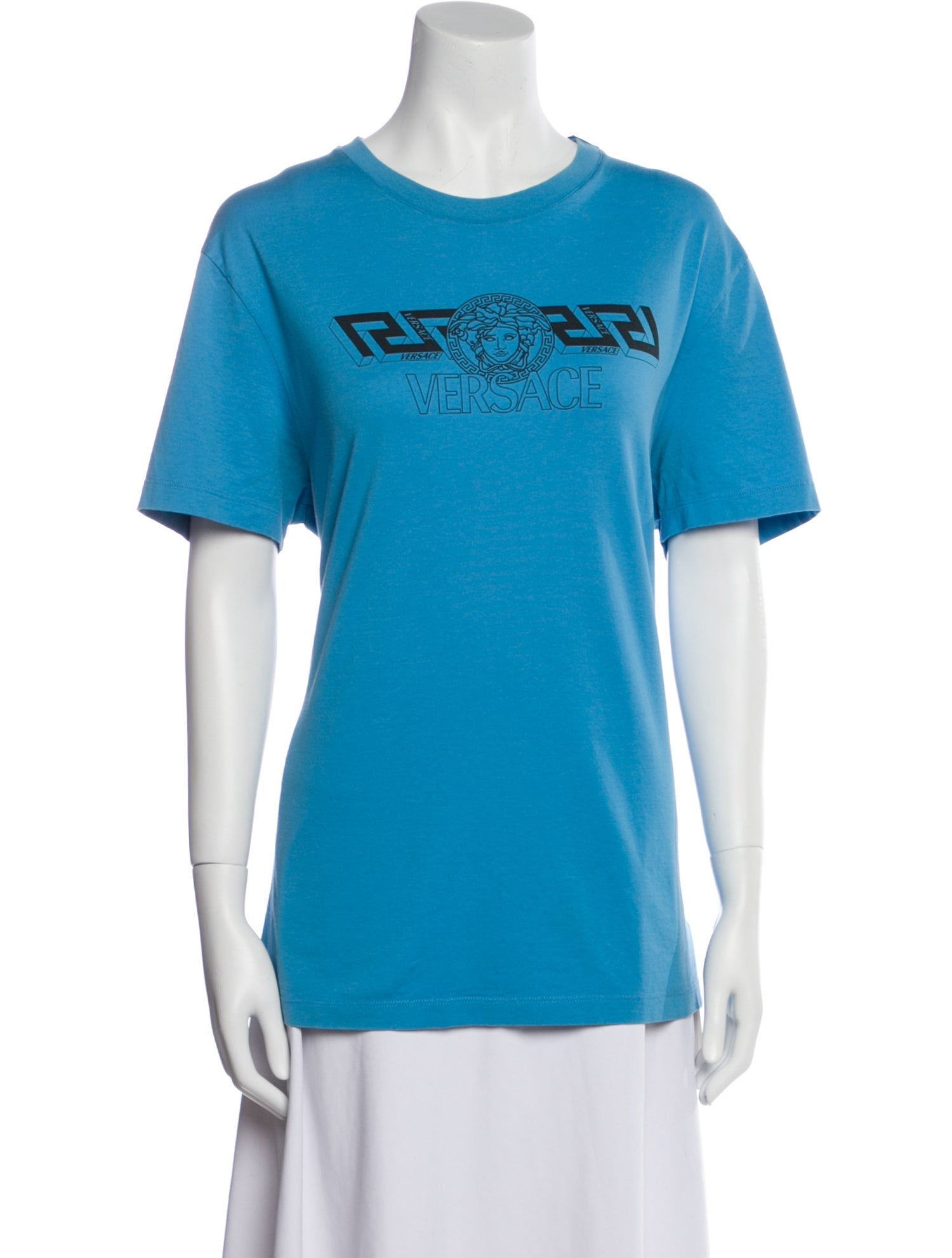 Versace Graphic Print Crew Neck T-Shirt