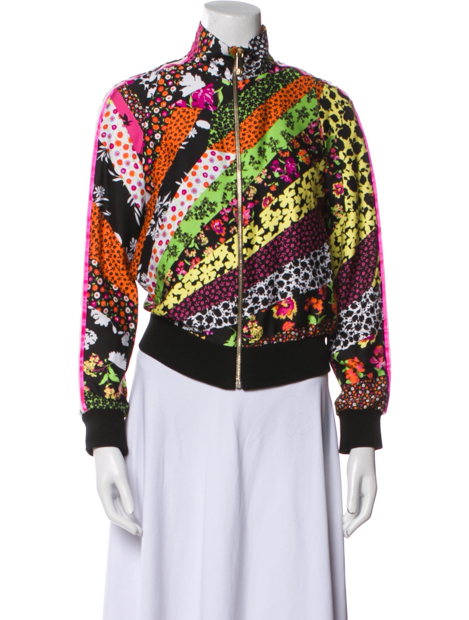 Versace Floral Print Bomber Jacket