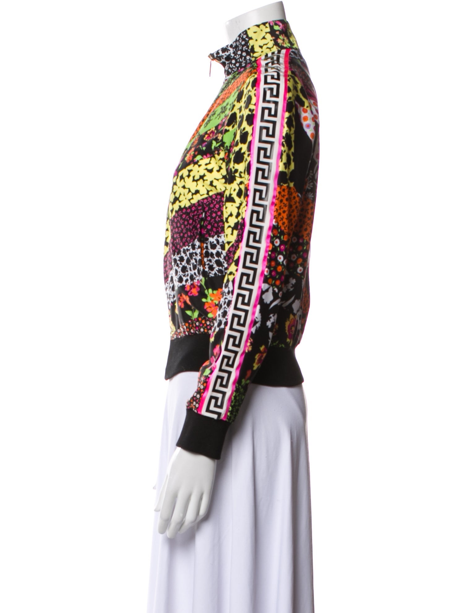 Versace Floral Print Bomber Jacket