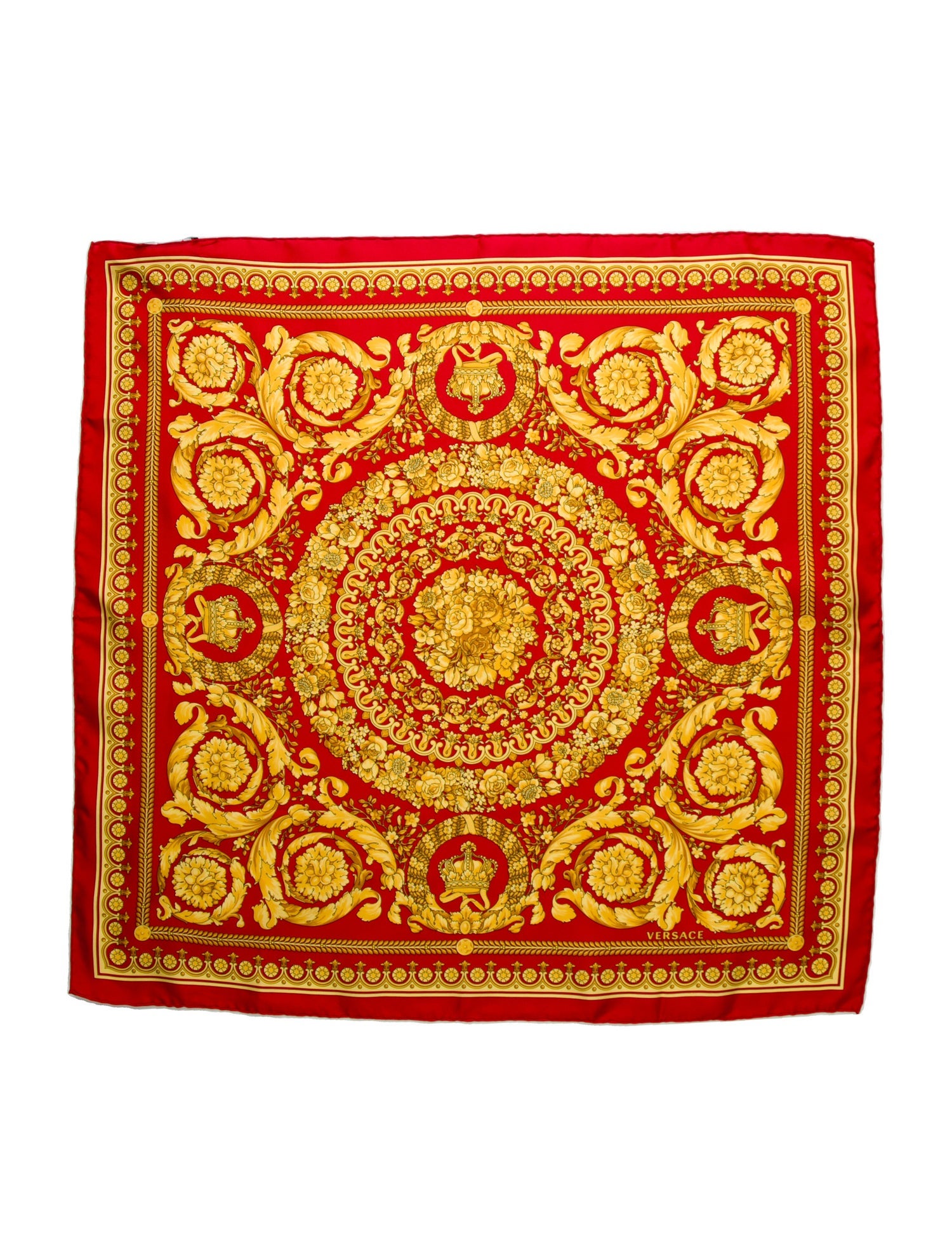 Versace Silk Printed Scarf w/ Tags