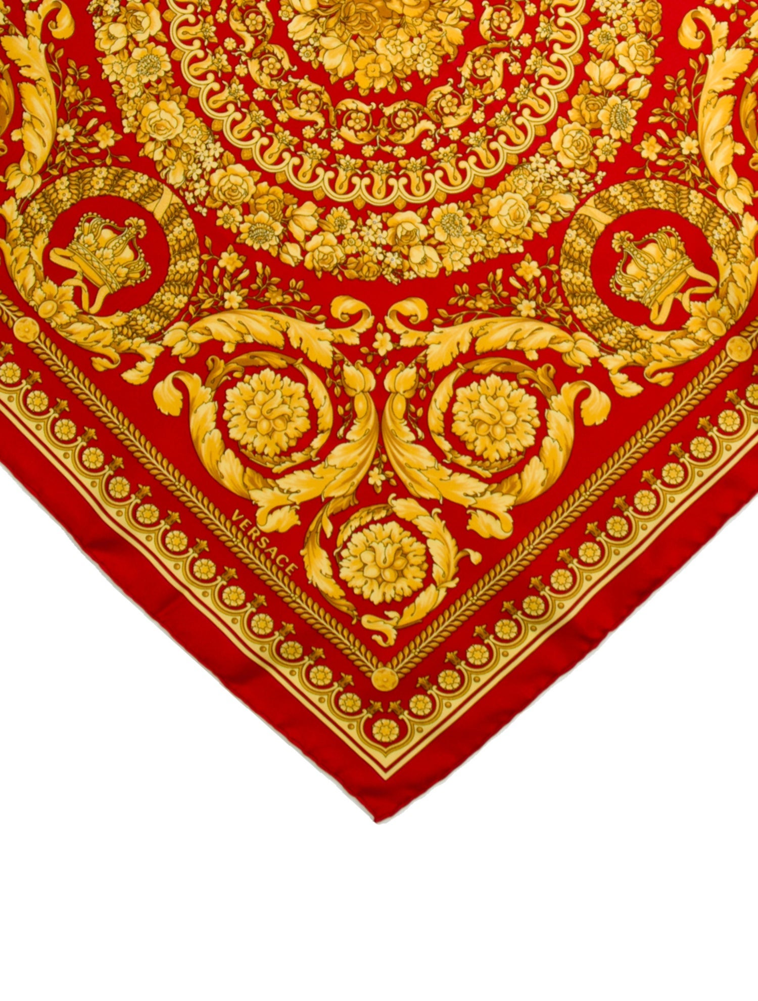 Versace Silk Printed Scarf w/ Tags