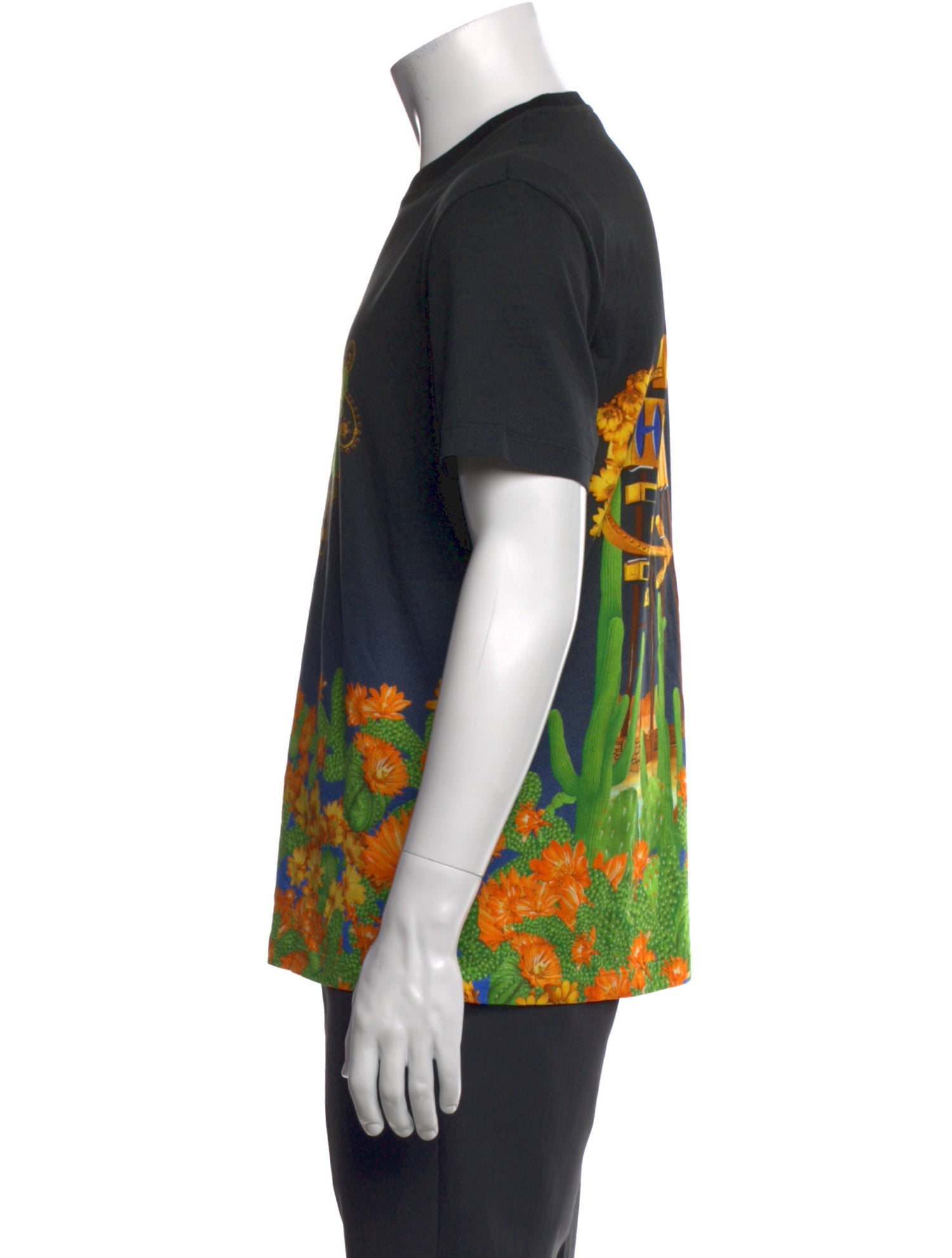 Versace Printed Crew Neck T-Shirt