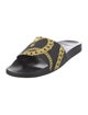 Versace Chain-Link Accent Rubber Slides