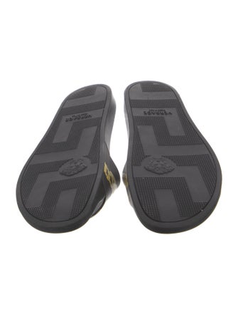 Versace Chain-Link Accent Rubber Slides