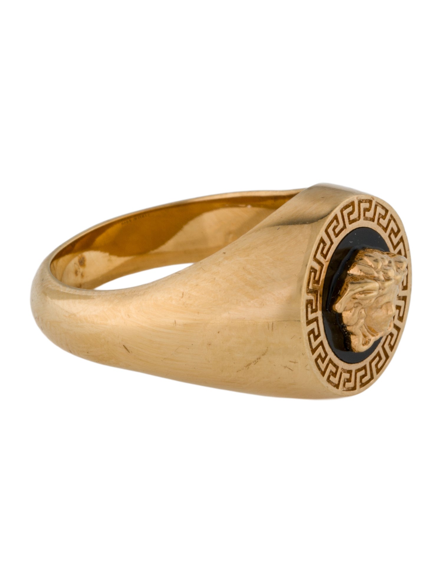 Versace Enamel Medusa Cocktail Ring