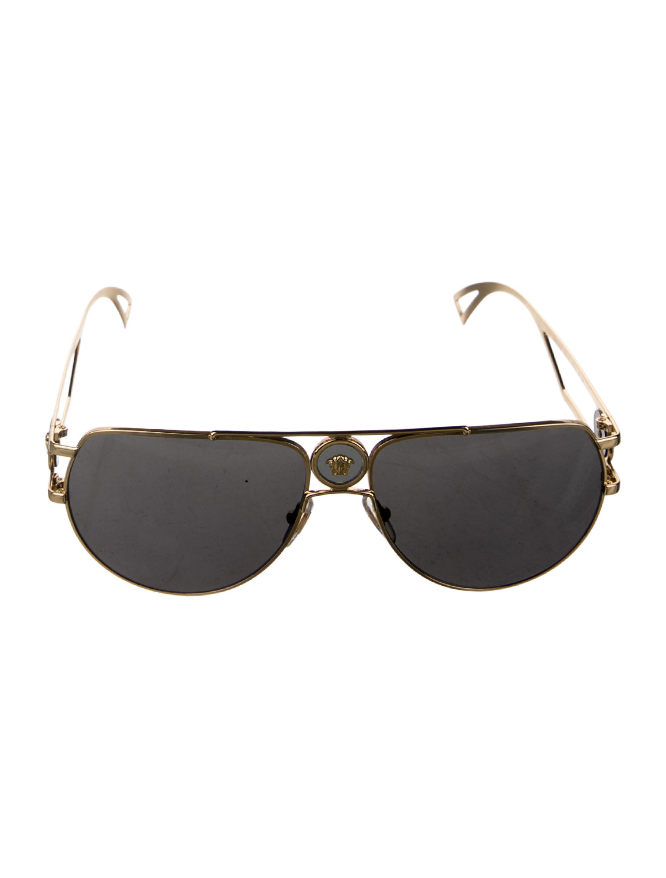 Versace Aviator Tinted Sunglasses