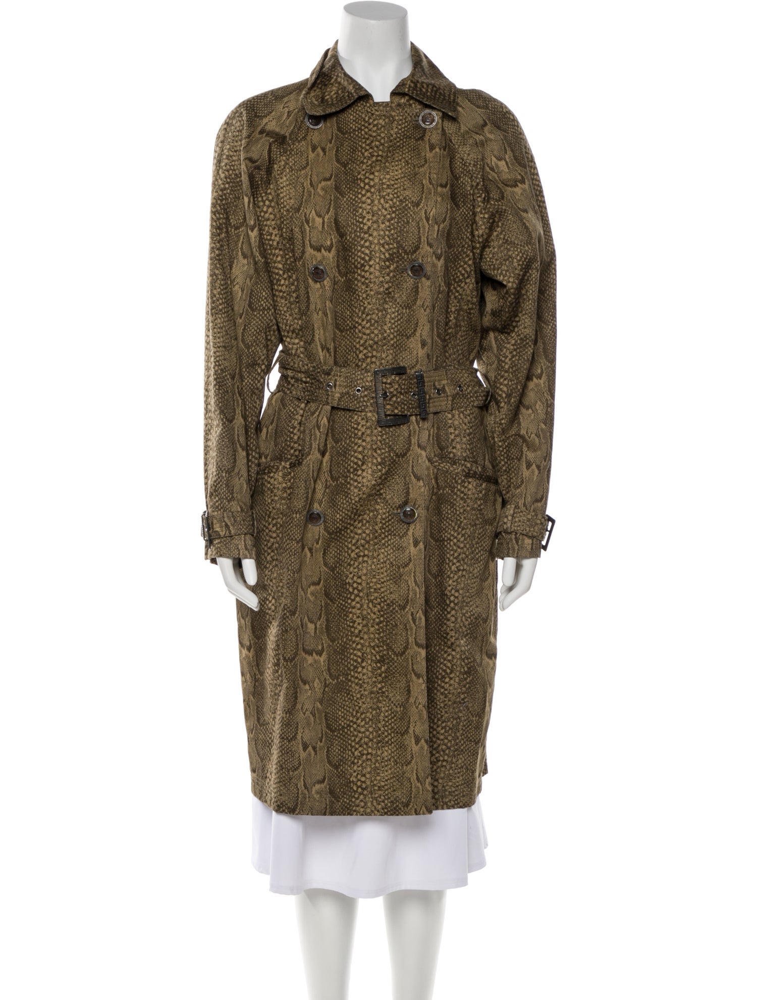 Versace Animal Print Coat