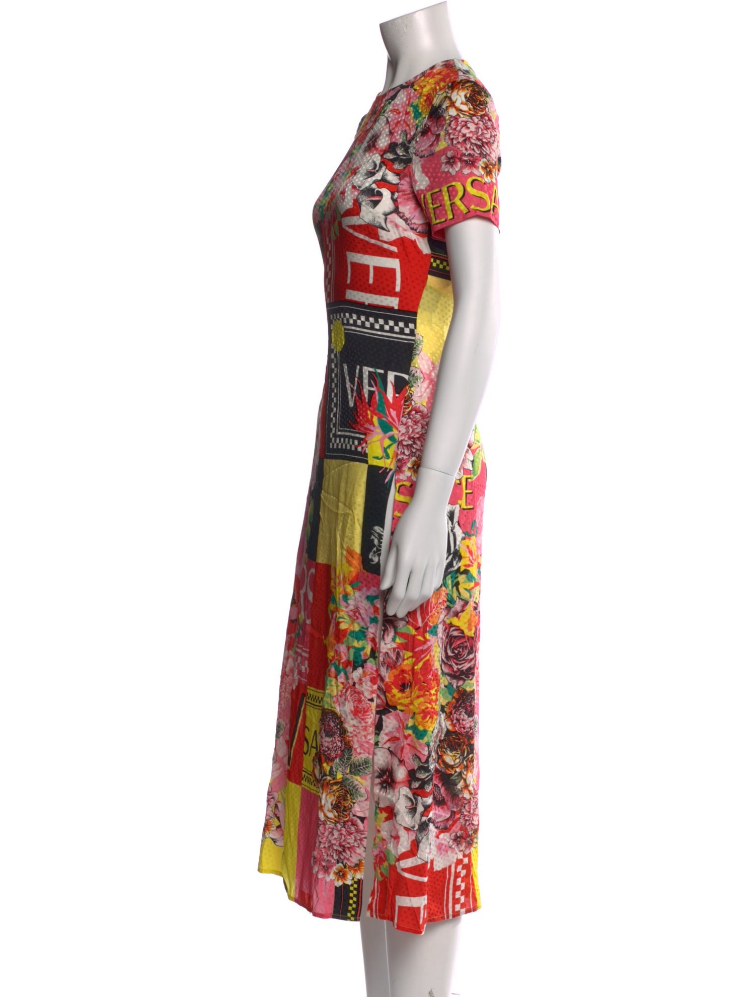 Versace Silk Midi Length Dress