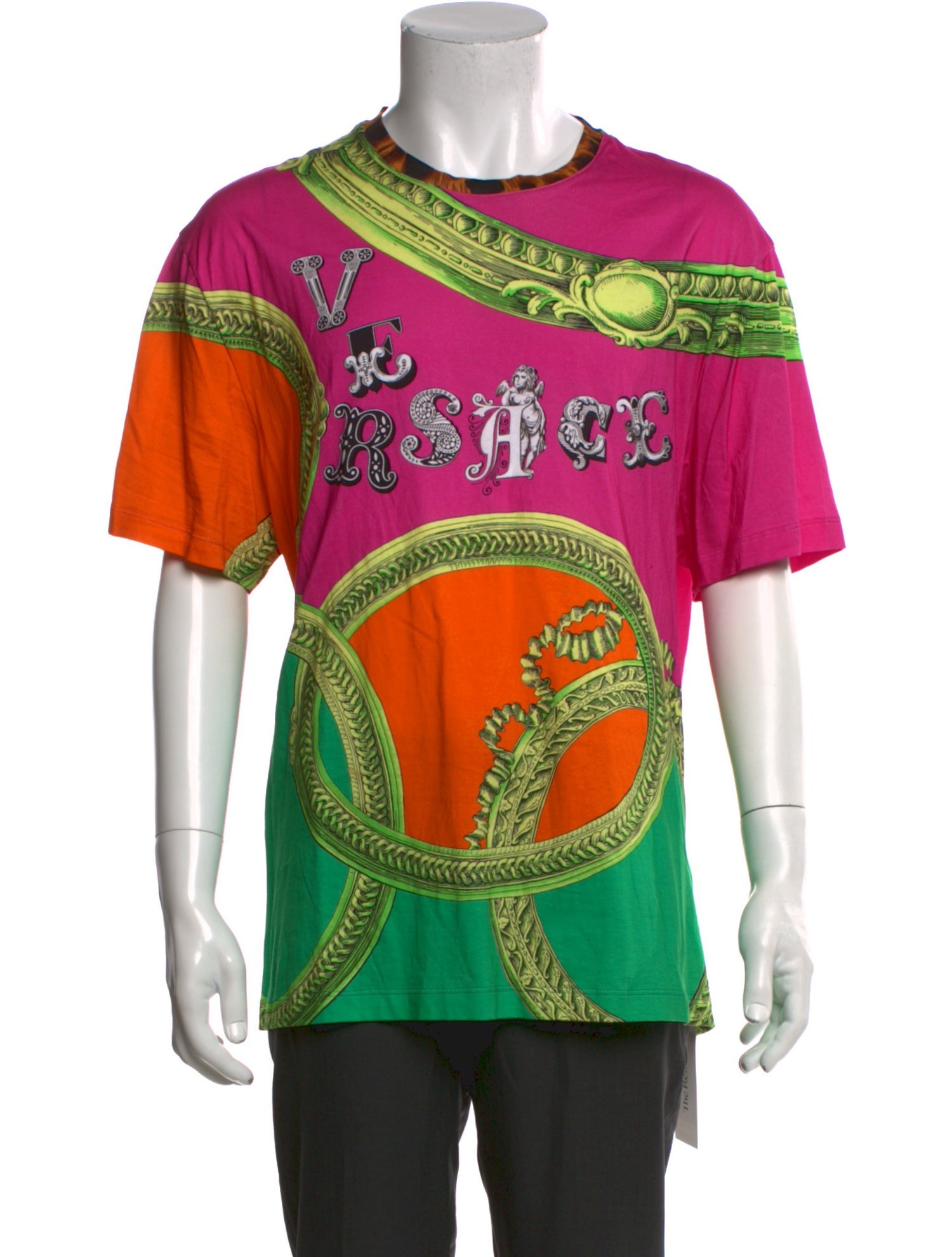 Versace Barocco Print Graphic Print T-Shirt