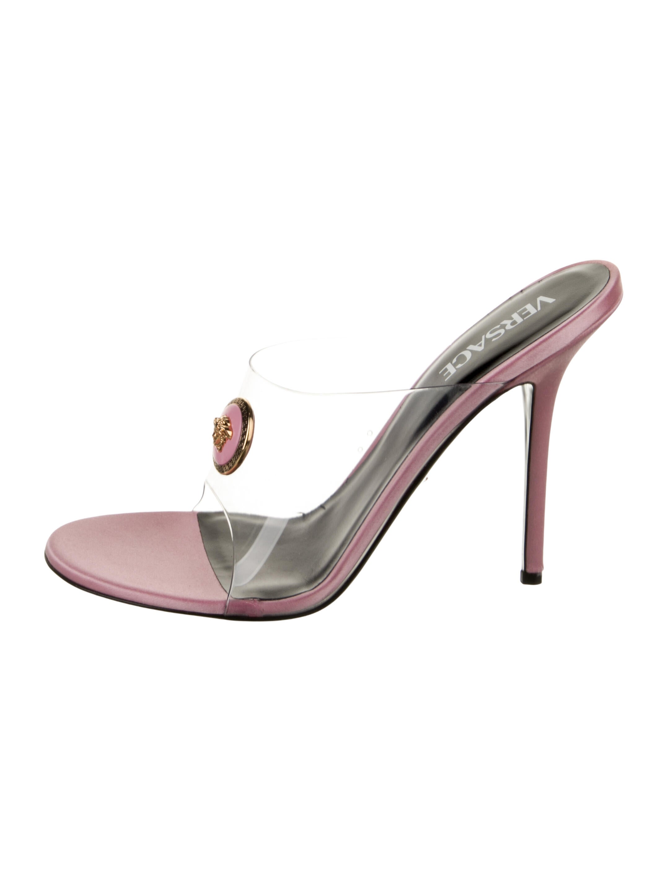 Versace Satin Slides w/ Tags