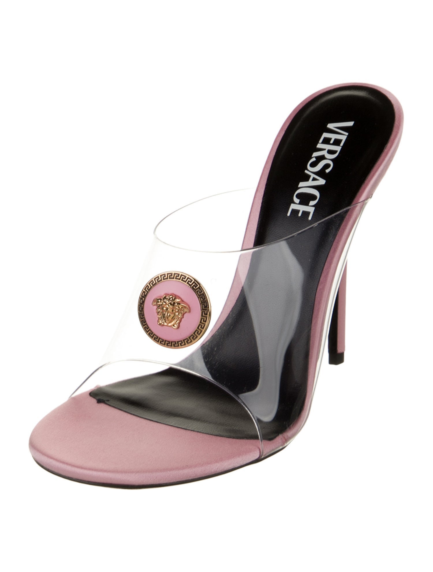 Versace Satin Slides