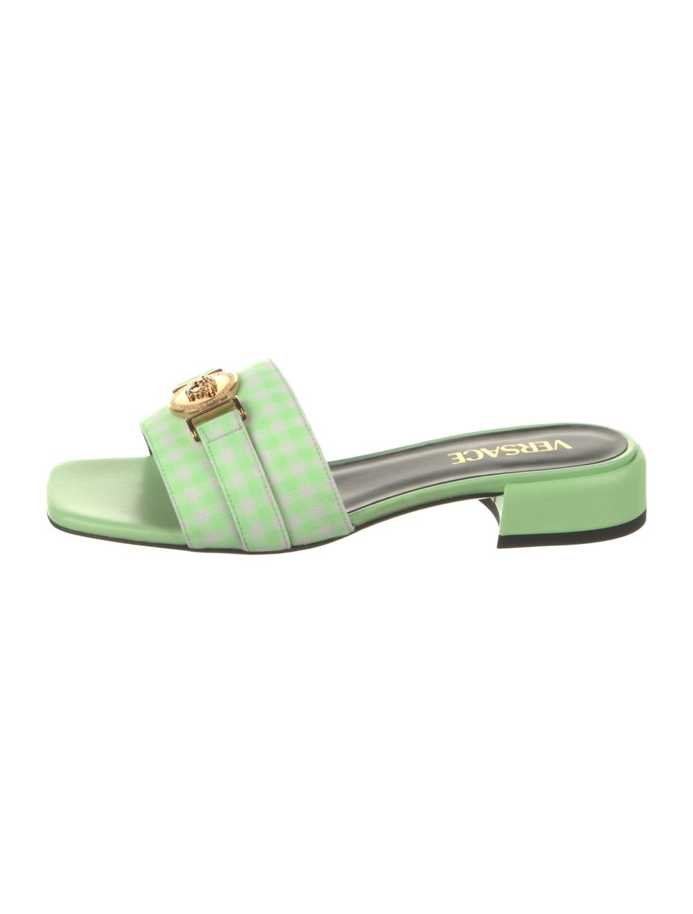Versace Canvas Slides Green - image 1