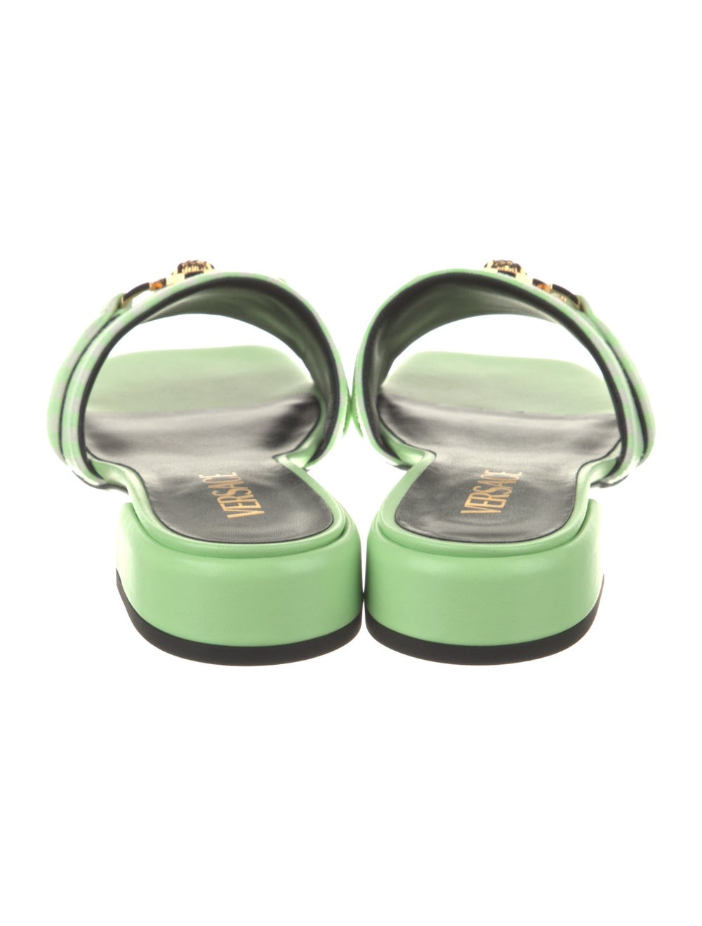 Versace Canvas Slides Green - image 4