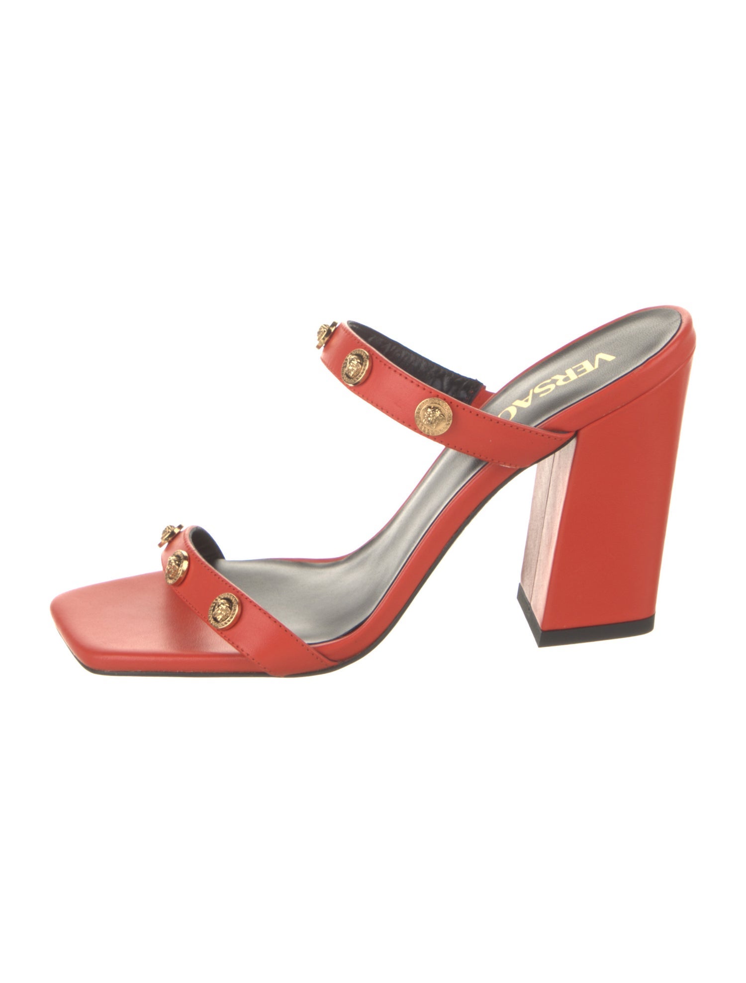 Versace Leather Slides w/ Tags