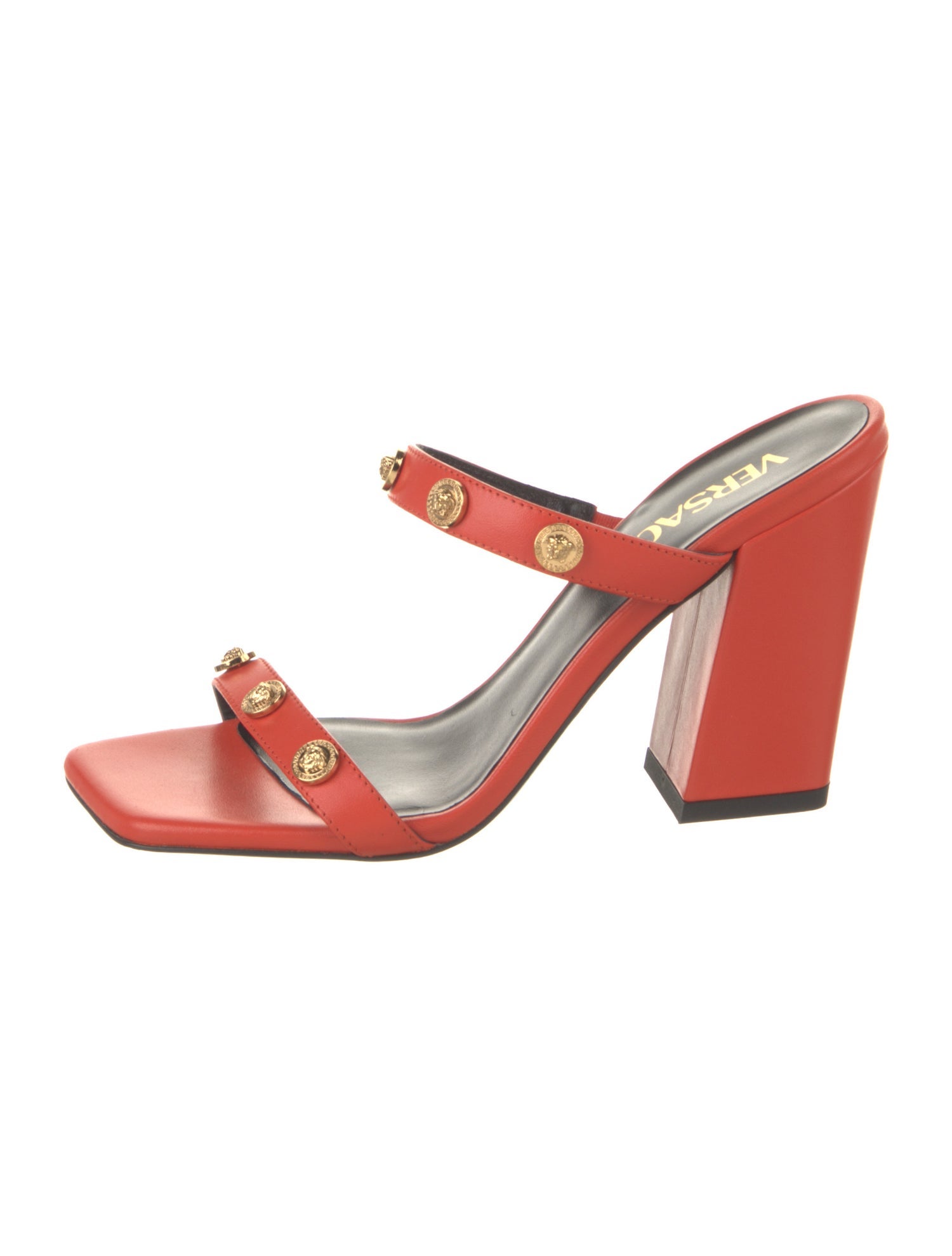 Versace Leather Slides w/ Tags