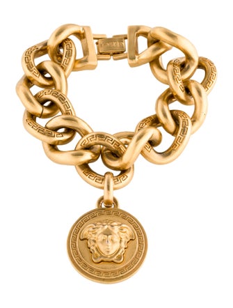 Versace Medusa Charm Link Bracelet
