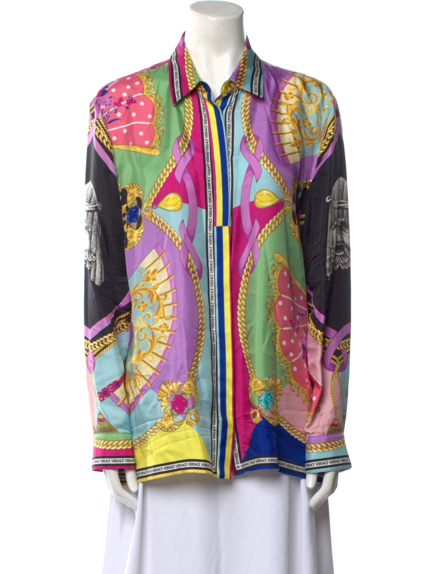 Versace Silk Printed Tunic