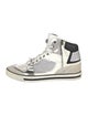 Versace Leather Colorblock Pattern Sneakers